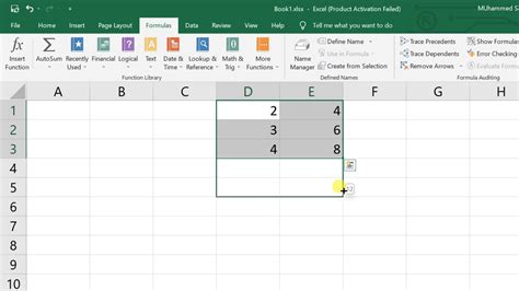 excel formula not dragging down copying value instead