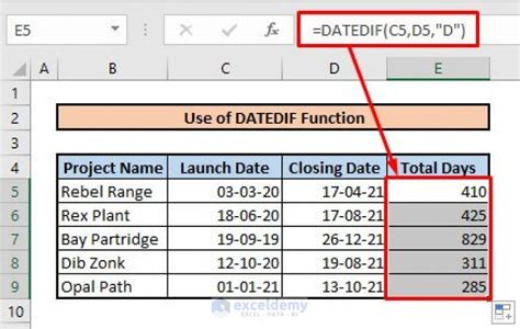 excel formula to count time between two dates