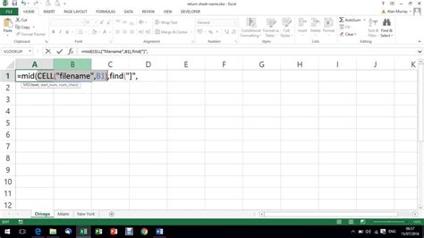 excel formula use sheet name in cell