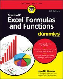 excel formulas and functions for dummies