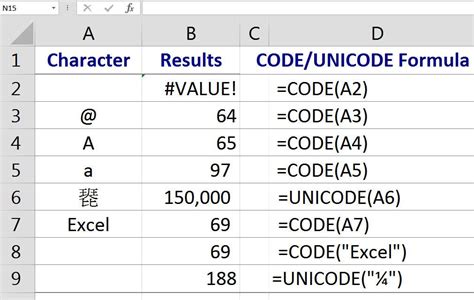 excel function codes list pdf