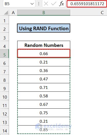 excel generate random numbers without duplicates