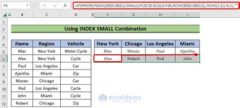 excel get list based on criteria
