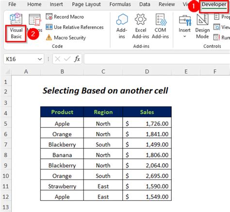 excel highlight range based on cell value