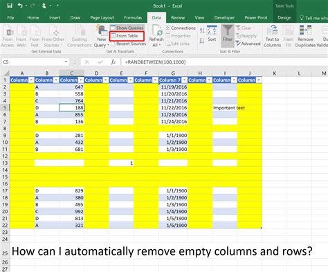 excel how to delete blank rows mac