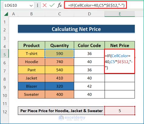 excel if statement based on cell format