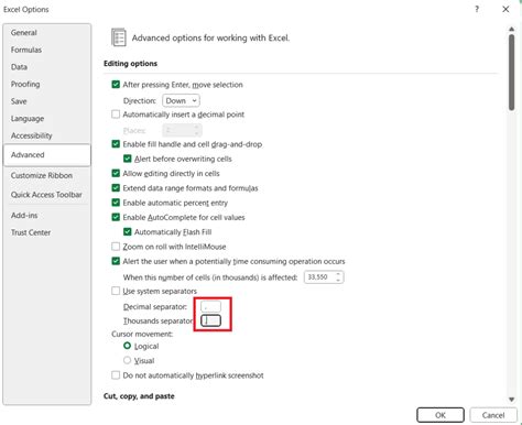 excel import csv with comma separator
