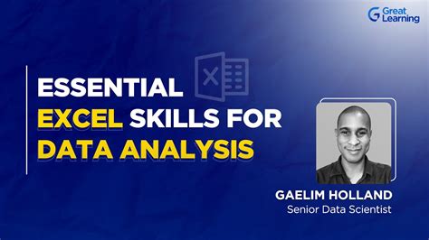 excel important topics for data analytics