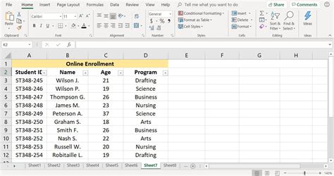 excel insert data from list