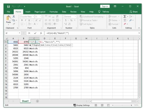 excel list depending on cell value