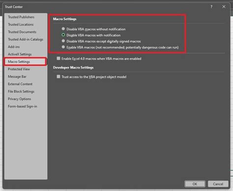 excel macro not working in office 365