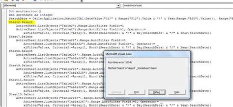 excel macro not working on protected sheet