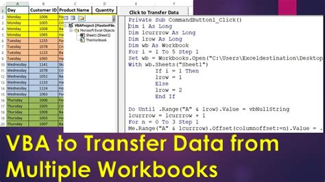 excel macro to combine data from multiple workbooks