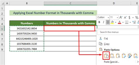 excel number format thousands with comma formula