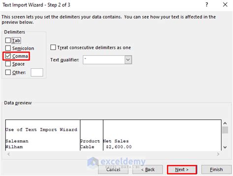 excel open csv select delimiter