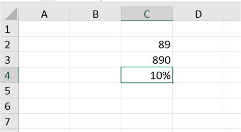 excel percent of two cells