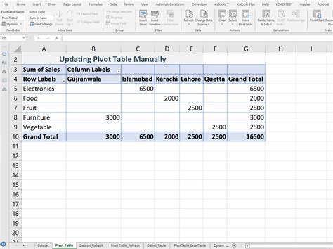 excel pivot table change the data range