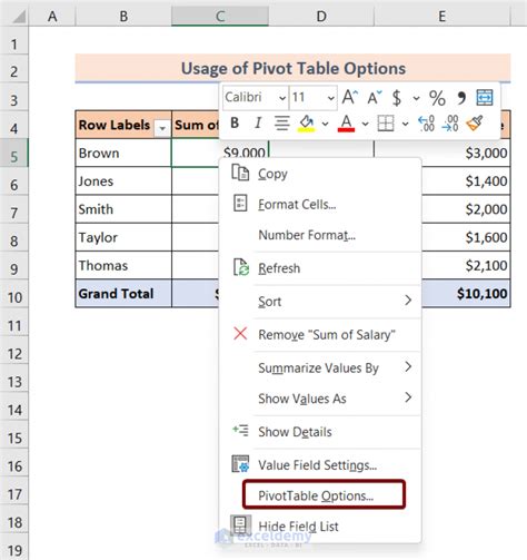 excel pivot table show zero values