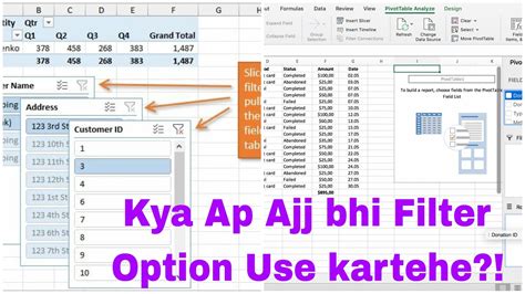 excel pivot table tutorial in hindi