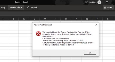 excel power pivot not working