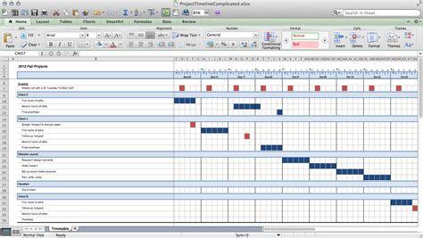excel project calendar template