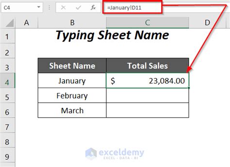 excel reference sheet name using cell value