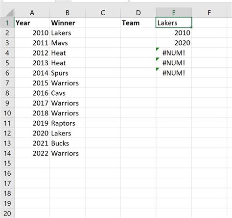 excel return list based on multiple criteria