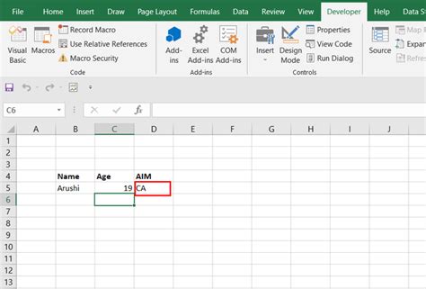 excel set a variable in a formula