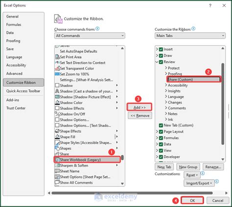 excel share button greyed out