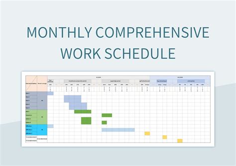 excel sheet for work schedule