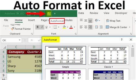 excel shortcut to auto format cells