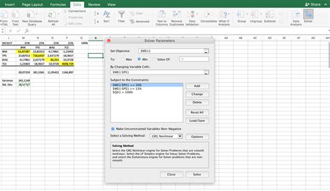 excel solver not working on mac