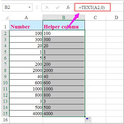 excel sort by first 3 digits
