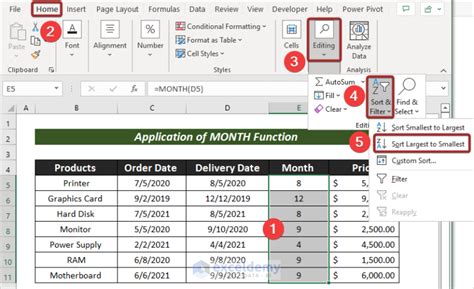 excel sort dates in chronological order