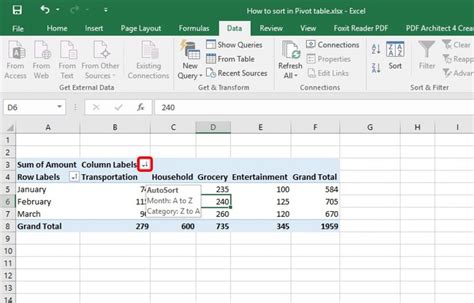 excel sort pivot table by custom list