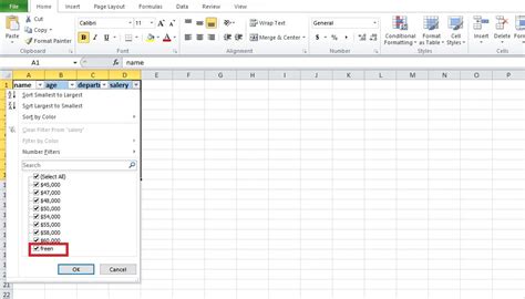 excel spreadsheet filter not working