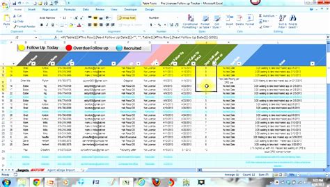 excel spreadsheet template for tracking