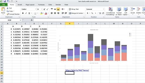 excel stacked bar chart categories