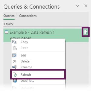 excel stop power query refresh