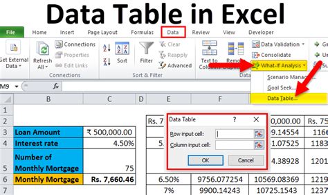 excel table data example