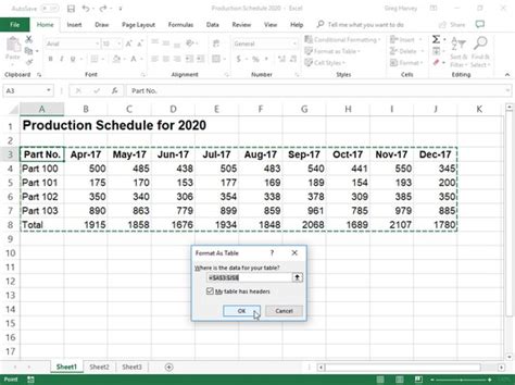 excel table formatting best practices