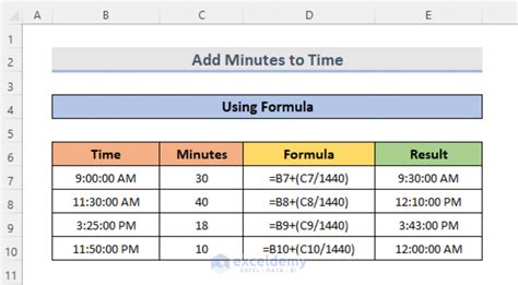 excel time formulas add 30 minutes