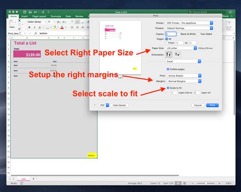 excel to pdf page cut off