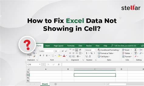 excel typing not showing in cell