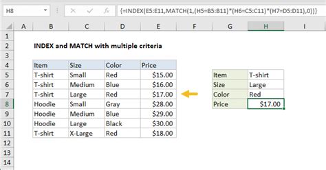 excel use match with multiple criteria