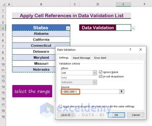 excel use unique in data validation list