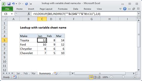 excel variable filename in formula