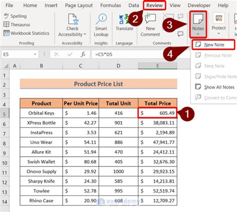 excel vba add note to cell