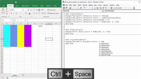 excel vba change text color in cell