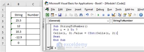 excel vba convert number to string